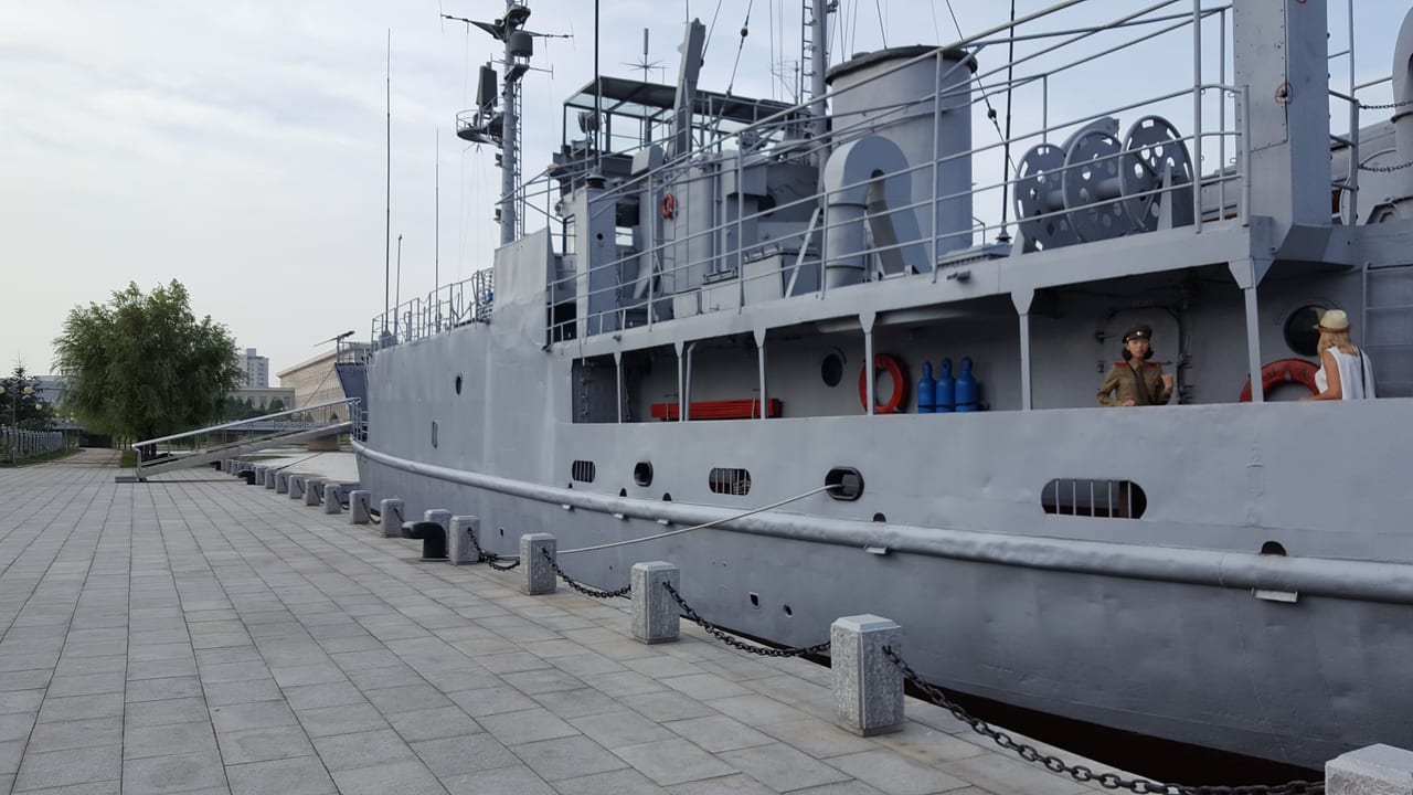 The still-captured USS Pueblo.