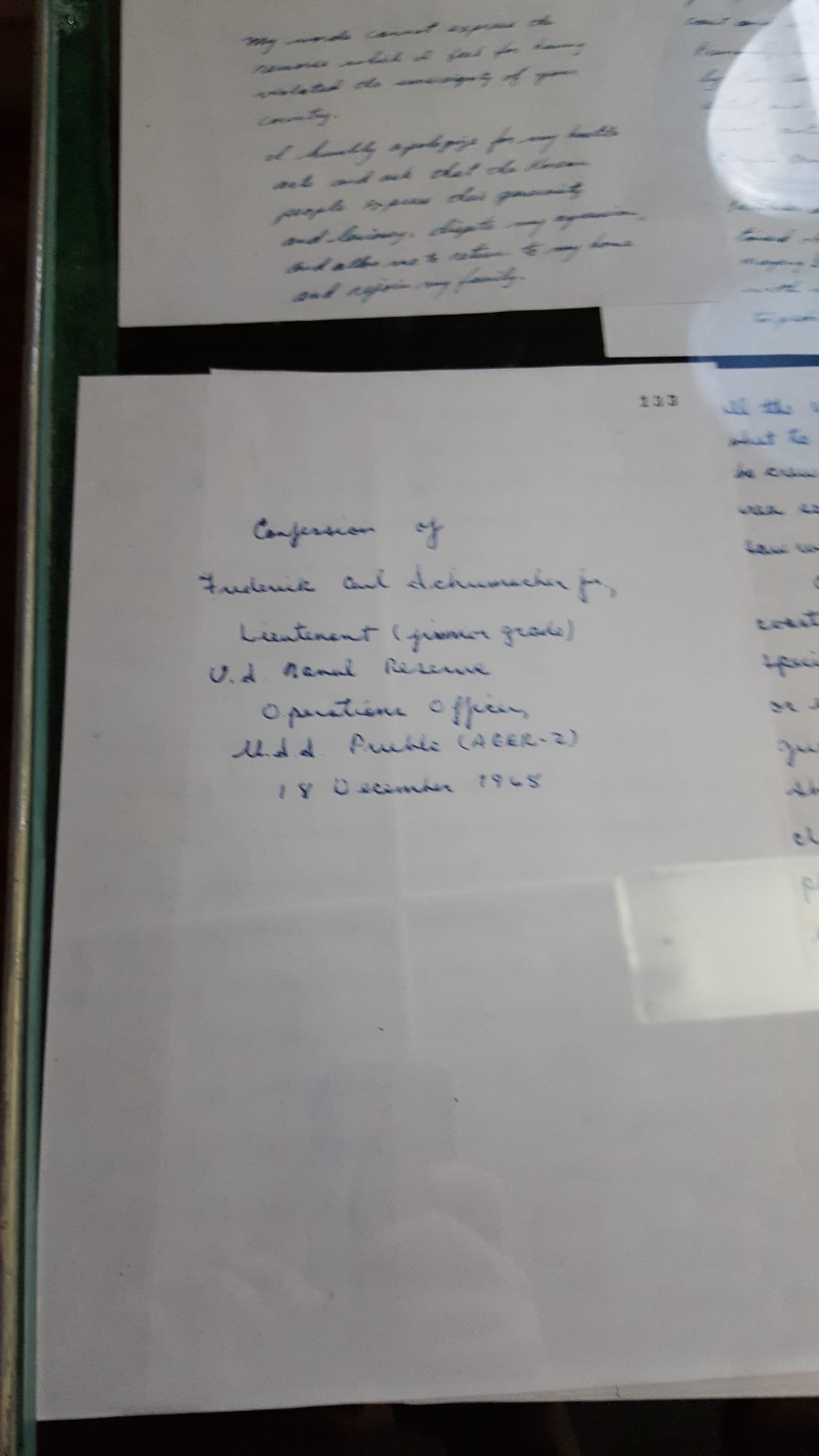 Confession letter "written and signed" by the crew of the USS Pueblo.