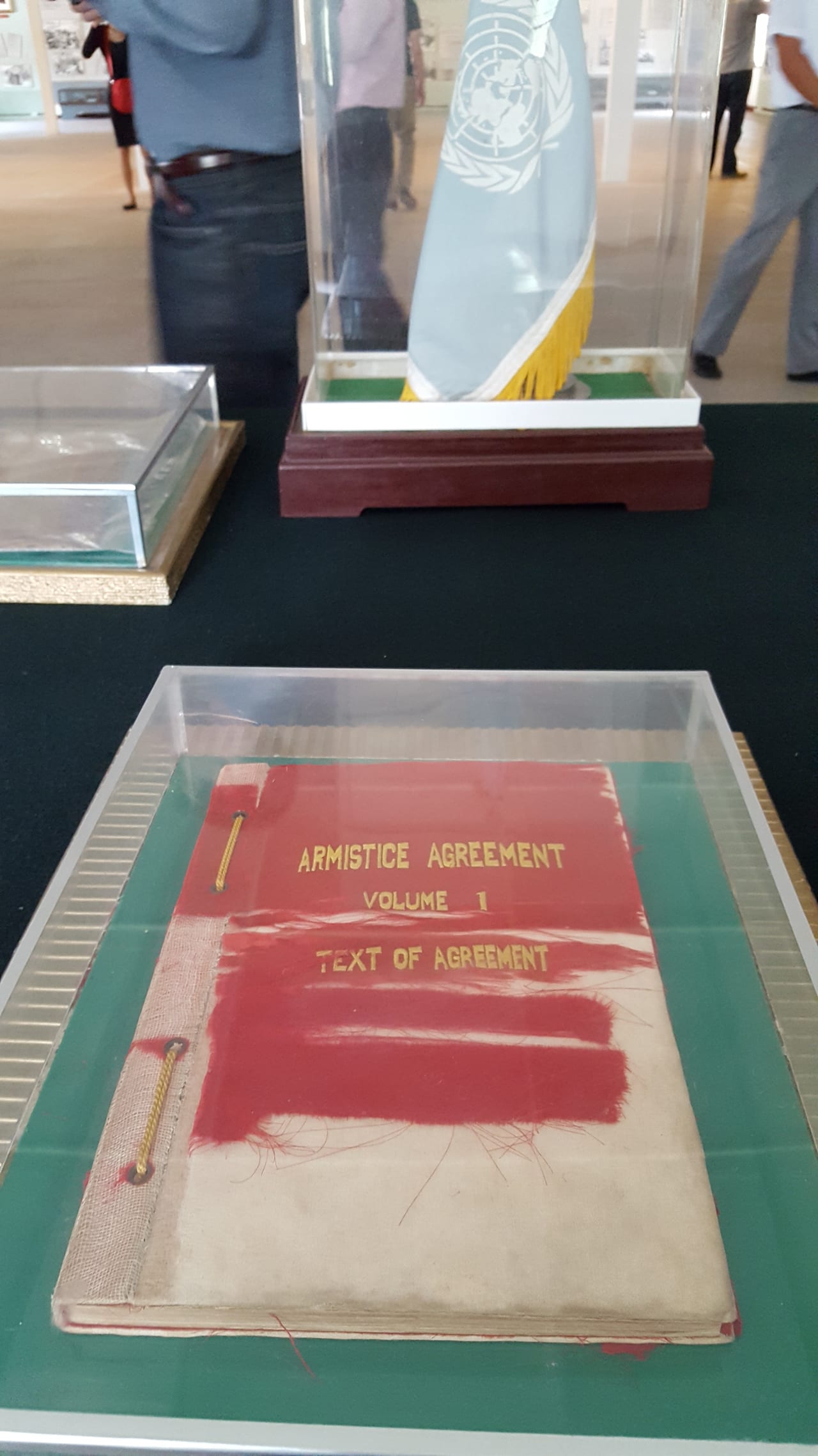 The United Nations Command armistice agreement book.
