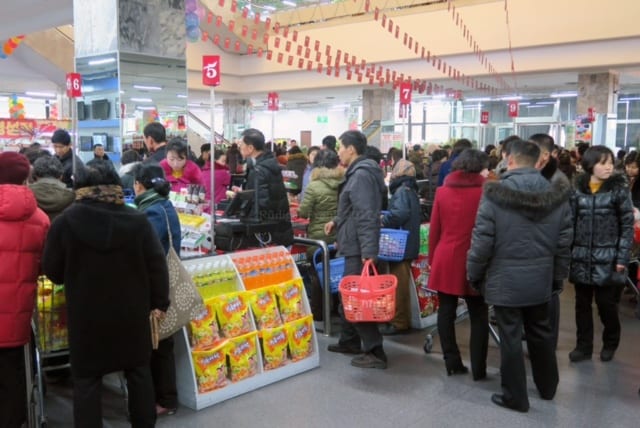The Kwangbok Department Store in Pyongyang.