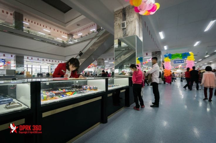 The Kwangbok Department Store in Pyongyang.