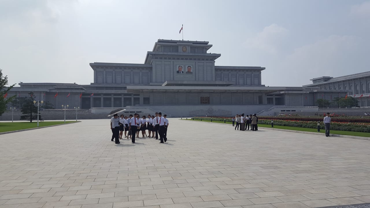 Group of Kumsusan visitors.