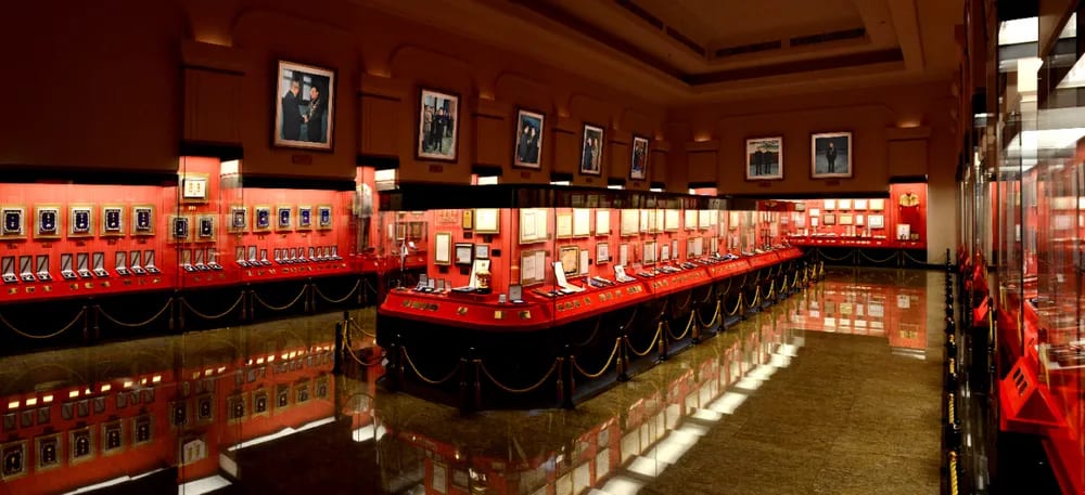 Medals and trophy room at Kumsusan.
