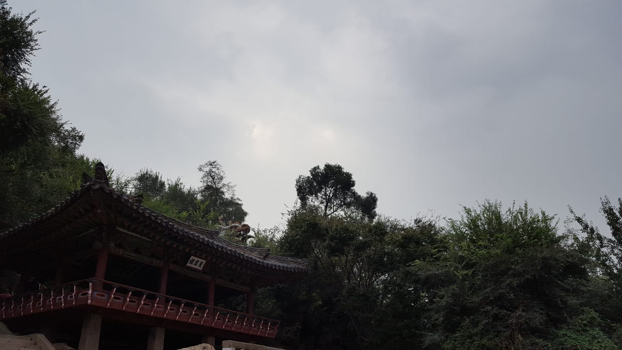 Walking around the Kyongam lake in Sariwon.