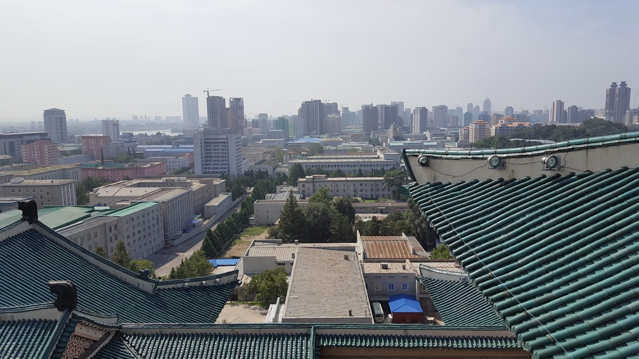 Looking south from the Study House balcony.